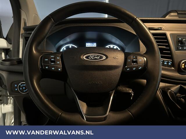 Ford TRANSIT CUSTOM 2.0 TDCI 131pk L2H1 Euro6 Airco | LED | Cruisecontrol | Verwarmde voorruit | Parkeersensoren Bijrijdersbank, 2800kg trekvermogen