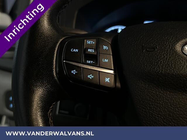 Ford TRANSIT CUSTOM 2.0 TDCI 131pk L1H1 inrichting Euro6 Airco | Camera | LED | Apple Carplay | Cruisecontrol Parkeersensoren, Bijrijdersbank, 2500kg trekvermogen, stoelverwarming, verwarmde voorruit