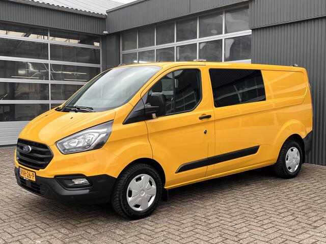 Ford TRANSIT CUSTOM 340 2.0 TDCI L2H1 DC Airco Cruise control Trekhaak 2800kg trekgewicht 5-Persoons Stoelverwarming Bluetooth Parkeersensoren voor en achter Schuifdeur rechts 1e eigenaar Euro 6