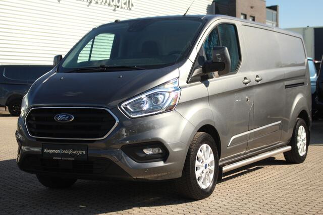 Ford TRANSIT CUSTOM 300 2.0TDCI 130pk L2H1 Limited | Trekhaak | Adap. Cruise | 2-Zits | L+R Zijdeur | Lease 396,- p/m