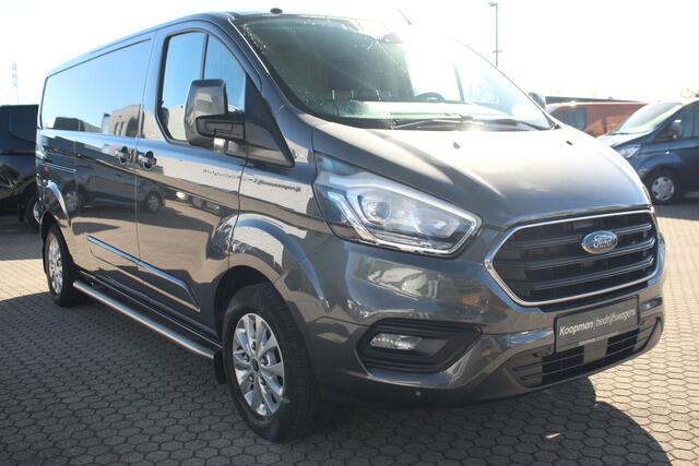 Ford TRANSIT CUSTOM 300 2.0TDCI 130pk L2H1 Limited | Trekhaak | Adap. Cruise | 2-Zits | L+R Zijdeur | Lease 396,- p/m