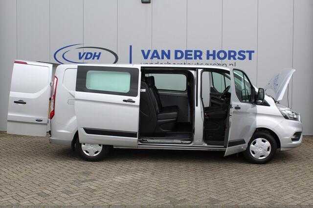 Ford TRANSIT CUSTOM 300 2.0 105 pk TDCI L2H1 Trend DC 6 zits parkeersensoren voor + achter - Bluetooth - Trekhaak - Cruise Control - Airco