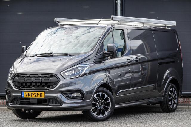 Ford TRANSIT CUSTOM L2H1 2.0 Tdci 185Pk Aut. | Sport 320 | Stoel-Bank | 2xSchuifdeur | Imperiaal | Achteruitrijcamera | Trekhaak | 17''