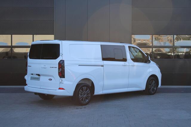 Ford TRANSIT CUSTOM 320 2.0 TDCI L2H1 Limited DC 170pk - Adaptive Cruise - Navi - 2x Schuifdeur - Verwarmd stuur - 70l tank - 17" LM velgen - Rijklaar