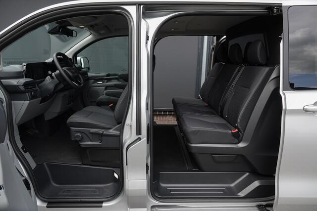 Ford TRANSIT CUSTOM L2H1 Dubbel Cabine 170Pk Aut. | Raptor Edition | Rode remzadels | 20'' Moondust Zilver