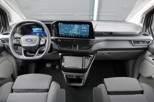 Ford TRANSIT CUSTOM L2H1 Dubbel Cabine 2.5PHEV 233Pk Aut. | Limited | Plug In Hybrid | 360° Camera | 2xSchuifdeur | Spoilerpack | 19'' | Magnetic Grey