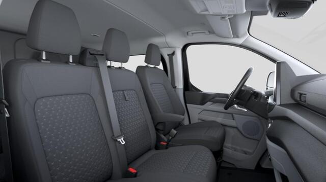 Ford TRANSIT CUSTOM 320 2.5 PHEV L2H1 Limited DC 233pk | Dubbele zijschuifdeur | 12-weg verstel- en verwarmbare AGR Stoelen | Inklapbare trekhaak | 17 inch lichtmetalen velgen | Driver Assistance Pack Premium | Verwarmbaar stuurwiel | Bekleding zijwand en achterdeuren (voll