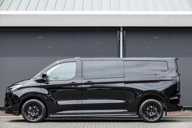 Ford TRANSIT CUSTOM L2H1 Dubbel Cabine 2.5PHEV 233Pk Aut. | Limited | Plug In Hybrid | 360° Camera | 2xSchuifdeur | Spoilerpack | 19'' | Agate Black