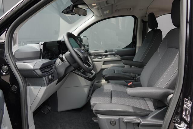 Ford TRANSIT CUSTOM L2H1 Dubbel Cabine 2.5PHEV 233Pk Aut. | Limited | Plug In Hybrid | 360° Camera | 2xSchuifdeur | Spoilerpack | 19'' | Agate Black