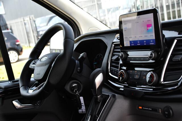 Ford TRANSIT CUSTOM 320 2.0 TDCI L1H1 MS-RT DC Adaptieve Cruise, Camera, Carplay, LED, Leder, Carbon, 170PK, Automaat, Stoelverwarming, Uniek!