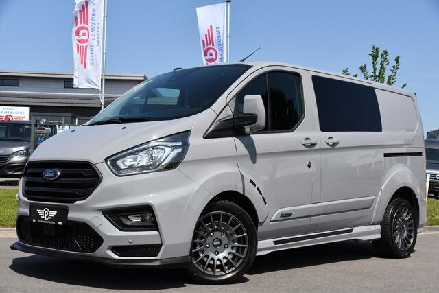 Ford TRANSIT CUSTOM 320 2.0 TDCI L1H1 MS-RT DC Adaptieve Cruise, Camera, Carplay, LED, Leder, Carbon, 170PK, Automaat, Stoelverwarming, Uniek!