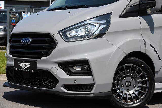 Ford TRANSIT CUSTOM 320 2.0 TDCI L1H1 MS-RT DC Adaptieve Cruise, Camera, Carplay, LED, Leder, Carbon, 170PK, Automaat, Stoelverwarming, Uniek!