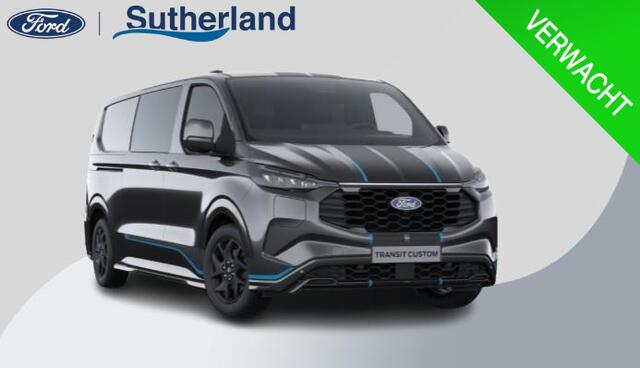 Ford TRANSIT CUSTOM 320 2.5 PHEV L2H1 Sport DC 233pk | Dubbele zijschuifdeur | Inklapbare trekhaak | 19 inch lichtmetalen Sport velgen (mat zwart) | Verwarmbaar stuurwiel | Navigatie systeem