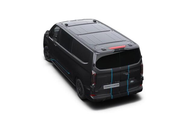 Ford TRANSIT CUSTOM 320 2.5 PHEV L2H1 Sport DC 233pk | Dubbele zijschuifdeur | Inklapbare trekhaak | 19 inch lichtmetalen Sport velgen (mat zwart) | Verwarmbaar stuurwiel | Navigatie systeem