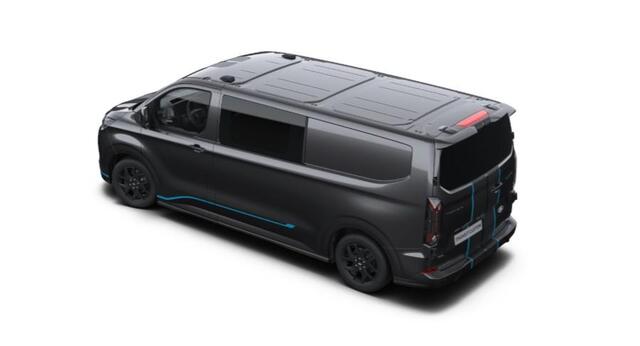 Ford TRANSIT CUSTOM 320 2.5 PHEV L2H1 Sport DC 233pk | Dubbele zijschuifdeur | Inklapbare trekhaak | 19 inch lichtmetalen Sport velgen (mat zwart) | Verwarmbaar stuurwiel | Navigatie systeem