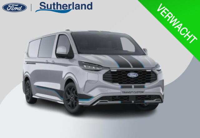 Ford TRANSIT CUSTOM 320 2.5 PHEV L2H1 Sport DC 233pk | Dubbele zijschuifdeur | Inklapbare trekhaak | 19 inch lichtmetalen Sport velgen (mat zwart) | Verwarmbaar stuurwiel | Navigatie systeem