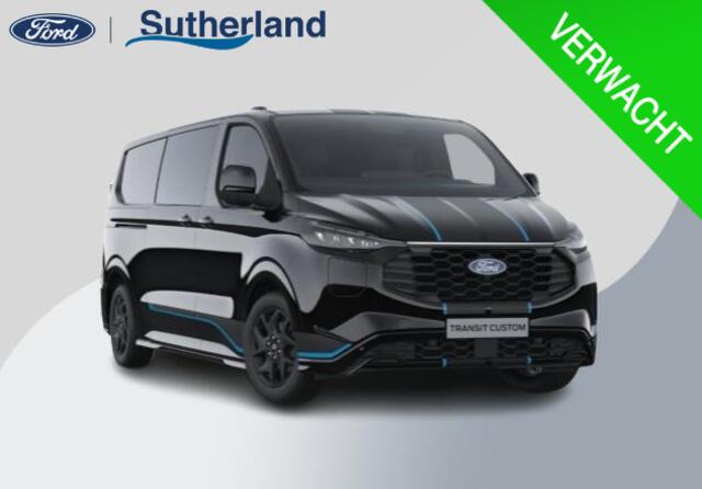 Ford TRANSIT CUSTOM 320 2.5 PHEV L2H1 Sport DC 233pk | Dubbele zijschuifdeur | Inklapbare trekhaak | 19 inch lichtmetalen Sport velgen (mat zwart) | Verwarmbaar stuurwiel | Navigatie systeem