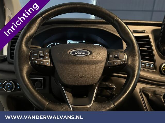 Ford TRANSIT CUSTOM 2.0 TDCI 131pk L1H1 Inrichting Euro6 Airco | Navigatie | Android Auto | LED Cruisecontrol, Stoelverwarming, Verwarmde voorruit, Parkeersensoren, Bijrijdersbank