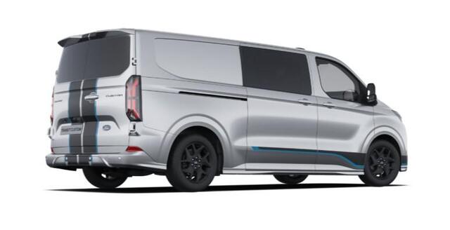 Ford TRANSIT CUSTOM 320 2.5 PHEV L2H1 Sport DC 233pk | | Dubbele Cabine | Dubbele zijschuifdeur | Inklapbare trekhaak | 19 inch lichtmetalen Sport velgen (mat zwart) | Verwarmbaar stuurwiel | Navigatie systeem