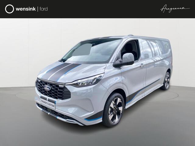 Ford TRANSIT CUSTOM Sport 2.5 233pk e-CVT PHEV 8-weg verstelbare verwarmbare passagiersstoel | Inklapbare trekhaak | Centrale dubbele vergrendeling | 19 inch lichtmetalen Sport velgen | Driver Assistance Pack Premium | Verwarmbaar stuurwiel | AGM accu | PHEV 1-fase oplaadkab