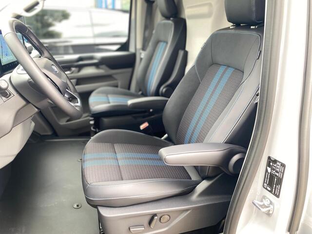 Ford TRANSIT CUSTOM Sport 2.5 233pk e-CVT PHEV 8-weg verstelbare verwarmbare passagiersstoel | Inklapbare trekhaak | Centrale dubbele vergrendeling | 19 inch lichtmetalen Sport velgen | Driver Assistance Pack Premium | Verwarmbaar stuurwiel | AGM accu | PHEV 1-fase oplaadkab