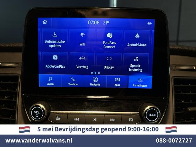 Ford TRANSIT CUSTOM 2.0 TDCI 130pk L2H1 Euro6 Airco | Camera | Navigatie | LED | Apple Carplay | Android Auto Cruisecontrol, Stoelverwarming, Verwarmde voorruit, Parkeersensoren, Bijrijdersbank, 2800kg trekvermogen