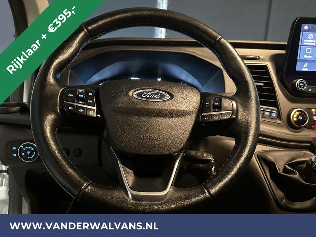 Ford TRANSIT CUSTOM 2.0 TDCI 130pk L2H1 *Rijklaar Direct Rijden* Euro6 Airco | Camera | LED | Cruisecontrol | Stoelverwarming Verwarmde voorruit, Parkeersensoren, Bijrijdersbank, 2800kg trekvermogen