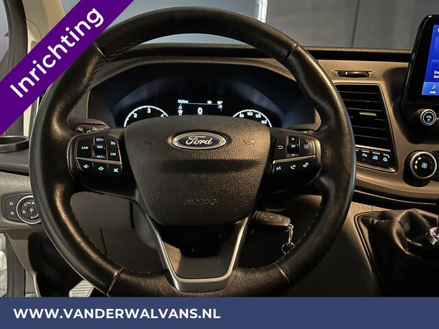 Ford TRANSIT CUSTOM 2.0 TDCI L2H1 Inrichting Euro6 Airco | Navigatie | Camera | LED | Cruisecontrol Parkeersensoren, Verwarmde voorruit, Stoelverwarming, Bijrijdersbank, 2800kg trekvermogen