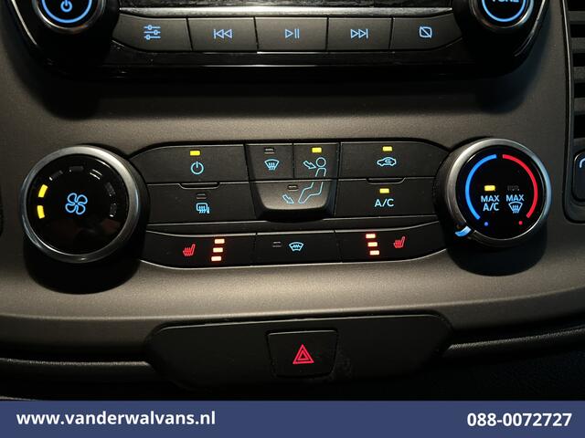Ford TRANSIT CUSTOM 2.0 TDCI 131pk L2H1 Euro6 Airco | 2800kg Trekhaak | Apple Carplay | LED | Cruisecontrol Android Auto, Verwarmde voorruit, Stoelverwarming, Parkeersensoren, Bijrijdersbank