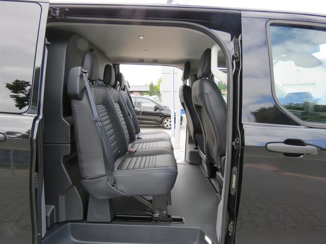 Ford TRANSIT CUSTOM 320 2.0 TDCI L1H1 Trail DUBBELE CAB,BPM VRIJ,NAVI,ADAPTIVE CRUISE,2500 KG TREKHAAK, LEER,CAMERA V&A,WINTERPACK.