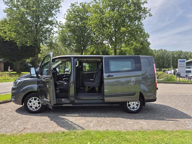 Ford TRANSIT CUSTOM 130pk L2H1 DC L+R schuifdeur Camera Trekhaak lmv sidebars pdc