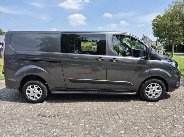 Ford TRANSIT CUSTOM 130pk L2H1 DC L+R schuifdeur Camera Trekhaak lmv sidebars pdc