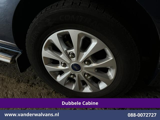 Ford TRANSIT CUSTOM 2.0 TDCI 170pk Automaat L2H1 Dubbele cabine Limited Euro6 Airco | 2x Zijdeur | Navigatie | Xenon Camera, Cruiscontrol, 5-zits, LED, LM Velgen, Trekhaak, Sidebars, Stoelverwarming, Verwarmde voorruit, Parkeersensoren