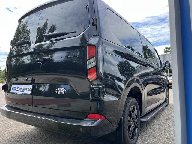 Ford TRANSIT CUSTOM 320 2.5 PHEV L2H1 Black Platinum DC | SCI | Dubbele cabine Snoeks leder | Full led | Dubbele zij-schuifdeur | Direct uit voorraad leverbaar! | Full options