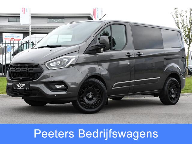 Ford TRANSIT CUSTOM 300 2.0 TDCI L1H1 DC Limited Raptor Edition Camera, Cruise, 130pk. Automaat, 2 x schuifdeur, Multimedia, Sensoren, Afneembare trekhaak, Uniek!