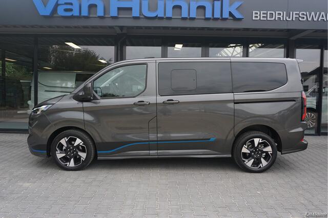 Ford TRANSIT CUSTOM 320S 170PK DC Sport AUT BPM VRIJ!! Navi, ACC, Trekhaak, 360° Cam, 17" LM, 2x Schuifdeur!! NR. A268