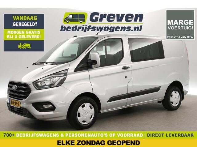 Ford TRANSIT CUSTOM 300 2.0 TDCI L1H1 | MARGE | DC | 6-Zits | Airco | Cruise | Carplay | Navi | Trekh. | Parkeersens.