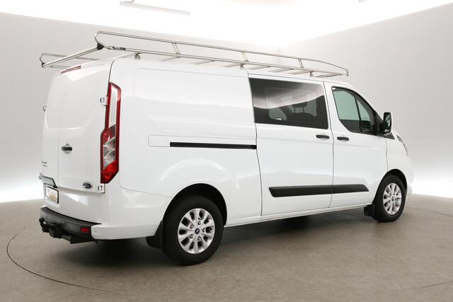 Ford TRANSIT CUSTOM 340 2.0 TDCI L2H1 | DC | Automaat | Airco | Cruise | Camera | 2xSchuifdeur | Carplay | Trekh. Imperiaal | Parkeersens.