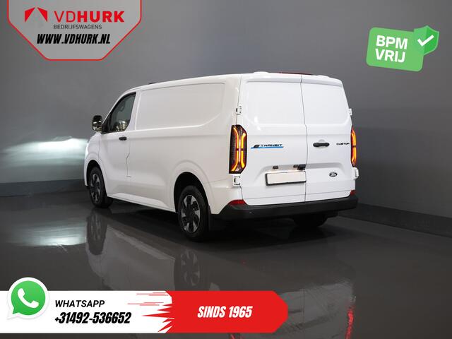 Ford TRANSIT CUSTOM E-Transit 320 Trend 65 kWh 328 km WLTP LED/ Snellader/ Standkachel/ Stoelverw./ Carplay/ Climate/ Camera/ PDC/ Cruise