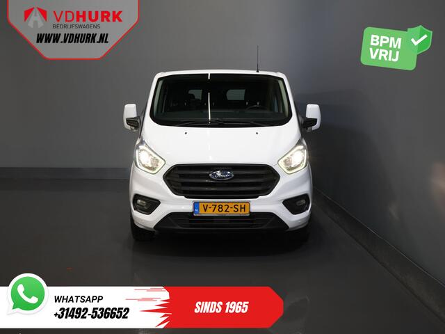 Ford TRANSIT CUSTOM 340 2.0 TDCI 130 pk L2 Dubbel Cabine DC BPM VRIJ! 6 Pers./ 2.8t Trekverm./ PDC/ Cruise/ Trekhaak/ Airco