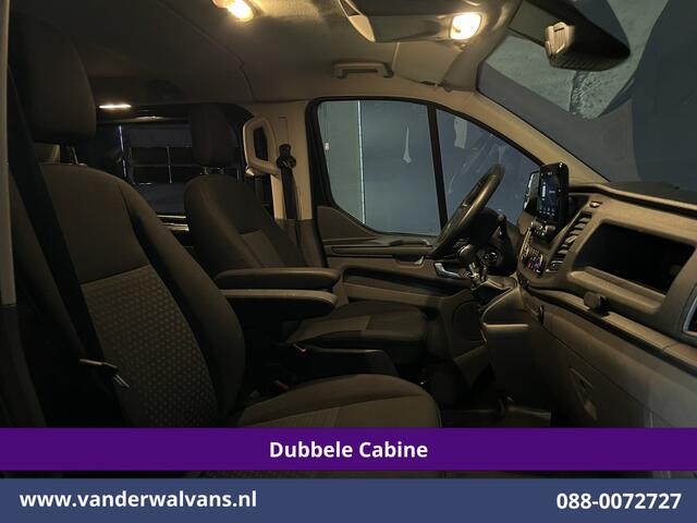 Ford TRANSIT CUSTOM 2.0 TDCI 130pk L2H1 Dubbele Cabine Euro6 Airco | 5-Zits | Camera | 2x zijdeur | Apple Carplay Cruisecontrol, LED, LM velgen, Stoelverwarming, Verwarmde voorruit, Parkeersensoren, Sidebars