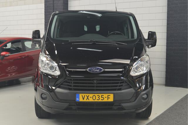 Ford TRANSIT CUSTOM 290 2.2 TDCI L2H1 Limited DUBBELE CABINE // AIRCO // CRUISE // NAVI // TREKHAAK // 2x SCHUIFDEUR // STOELVERWARMING //