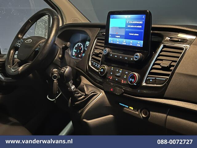 Ford TRANSIT CUSTOM 2.0 TDCI 170pk L2H1 Euro6 Airco | 2x zijdeur | Camera | Navigatie | Apple Carplay | LED | 2800kg Trekhaak Cruisecontrol, Stoelverwarming, Verwarmde voorruit, Parkeersensoren, Bijrijdersbank