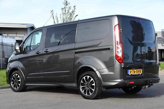 Ford TRANSIT CUSTOM 2.0 TDCI L1H1 Sport DC Camera, Cruise, Carplay, 170pk, Automaat, Leder, Trekhaak, Stoelverwarming, NAVI, Uniek!