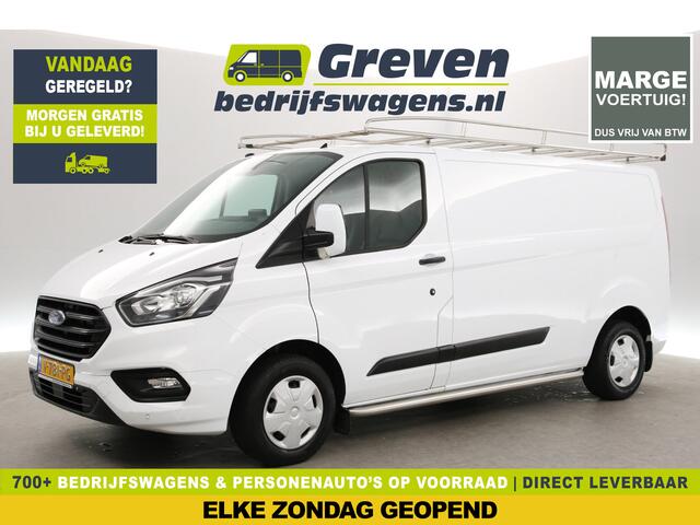 Ford TRANSIT CUSTOM 300 2.0 TDCI L2H1 | MARGE | Airco | Cruise | 3-Zits | Camera | Carplay | Trekh. | Imperiaal