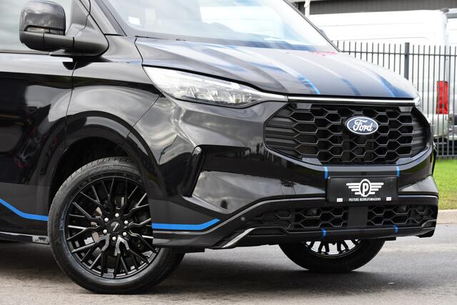 Ford TRANSIT CUSTOM 320 2.0 TDCI L2H1 Sport DC Black Edition Virtual, Adaptieve Cruise, Carplay, LED, 2 x Schuifdeur, 170pk, Stoelverwarming, Sensoren, BOM VOL!