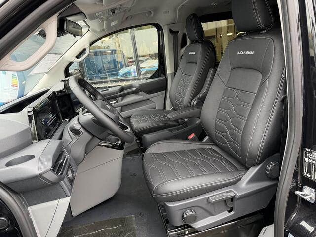 Ford TRANSIT CUSTOM 320 2.5 PHEV L2H1 Black Platinum DUBBEL CABINE 2250 KG AHW | 1100 KG Laadvermogen | Lederen Bekleding | Stoel-Stoel | Privacy Glass |