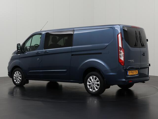 Ford TRANSIT CUSTOM 2.0TDCI 130PK Limited Dubbele Cabine | 2xSchuifdeur | Navigatie | Camera | Betimmering | Airco | Cruise