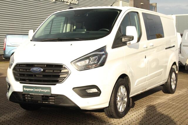 Ford TRANSIT CUSTOM 320 2.0TDCI 170pk L2H1 Limited DC | Automaat | L+R Zijdeur | Carplay/Android | Camera | Lease 450,- p/m