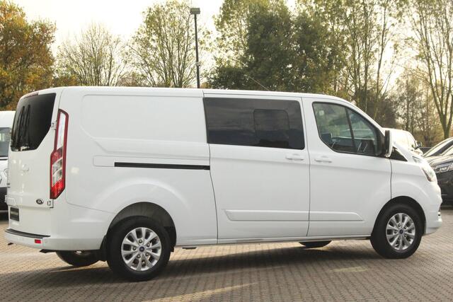 Ford TRANSIT CUSTOM 320 2.0TDCI 170pk L2H1 Limited DC | Automaat | L+R Zijdeur | Carplay/Android | Camera | Lease 450,- p/m